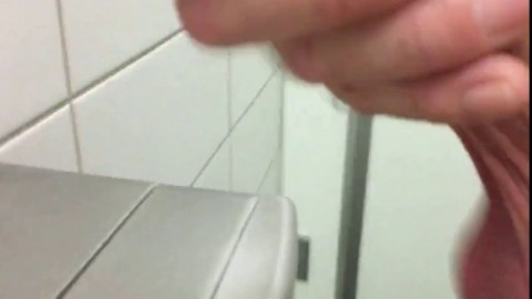 Cumshot Compilation Public Restroom 2018