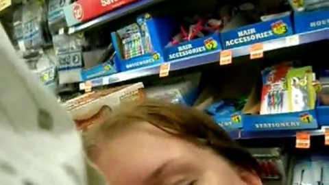 exciting, blowjob in supermarket