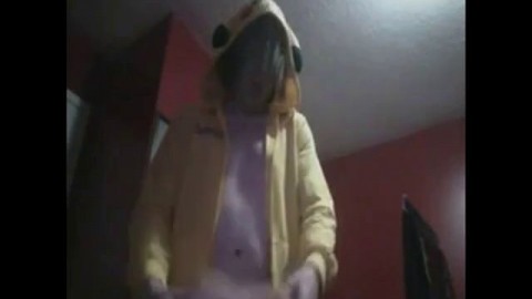 Hot emo boy in cosplay pikachu fucking the sex flesh ass