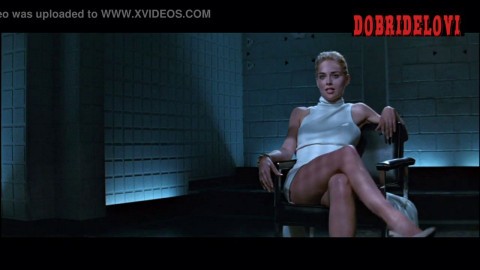 Sharon Stone legendary crossing and uncrossing legs scene