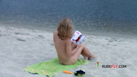 Young nudist babes secretly filmed by a voyeur having fun