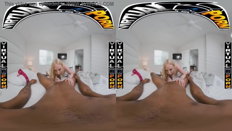 VIRTUAL PORN - Blonde PAWG Dixie Lynn Taking Deep BBC Anal