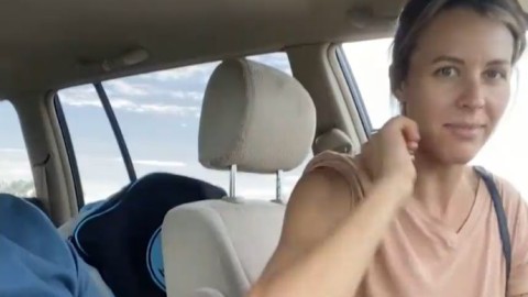 Fun Flirty Handjob Driving Through the Country - Kate Marley