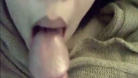 Filipina GF Sucking Big White Cock & Taking Cum