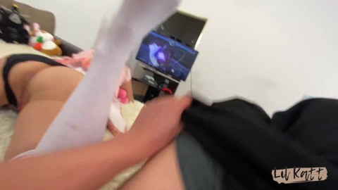 MY STEPBRO CUM INSIDE ME WHILE I WAS PLAYING!