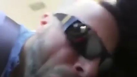 Guy blows me in the car spills the cum and licks it up