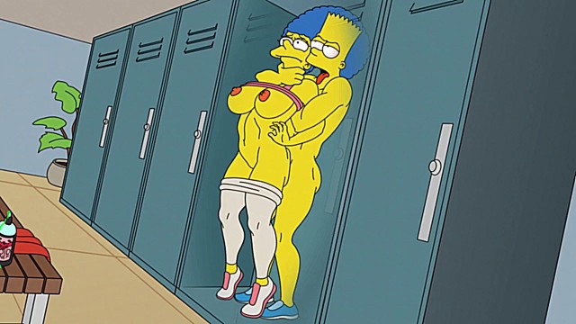 Marge e Bart palestra