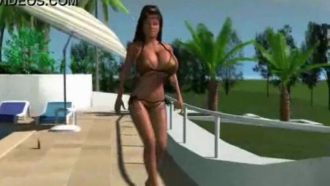 3D Big Boobed MILF!