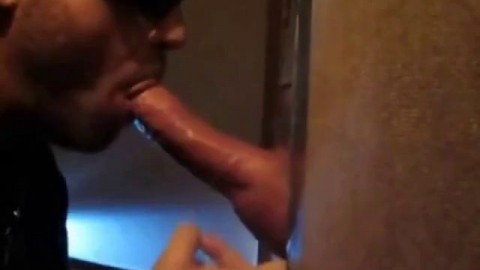 Guy swallows all the big cock cum at his homemade gh