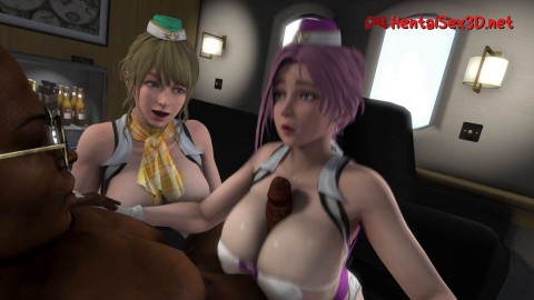 XXX Flight Check ⋗ BBC HARDCORE ⋗ 3D HENTAI Threesome