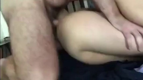 Hairy daddy fucks his not son