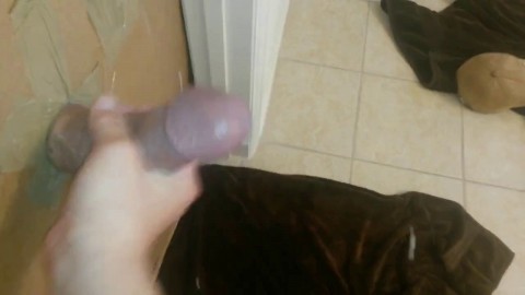 Homemade gloryhole big cock