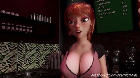 Sexsona Episode1 - Futanari Barista's Handle a Karen