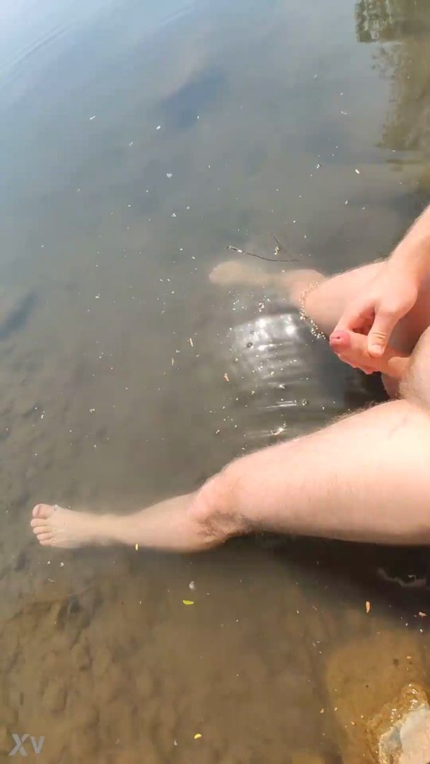 Masturbating at the lake